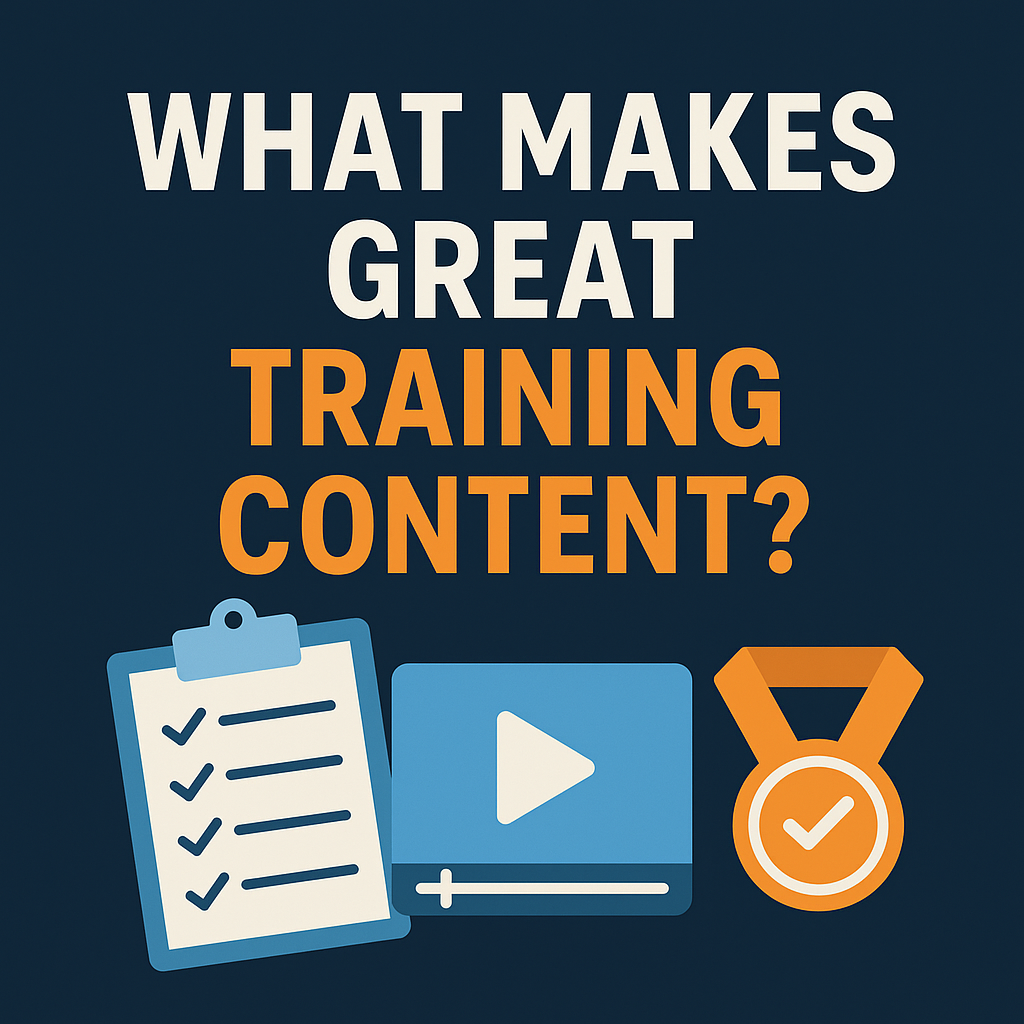 What Makes Great Training Content?